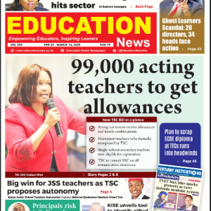 EDUCATION NEWS NEWSPAPER Vol. 295 + FREE TVET Pull Out